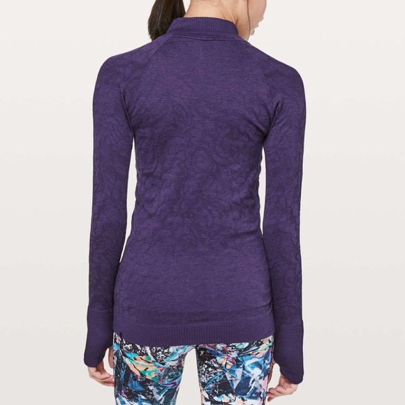 Lululemon - Rest Less 1/2 Zip, Dark Court Purple - Picture 2 of 6